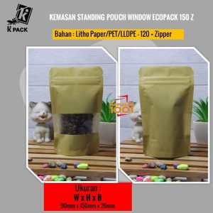 Standing Pouch Window Ecopack 150Z