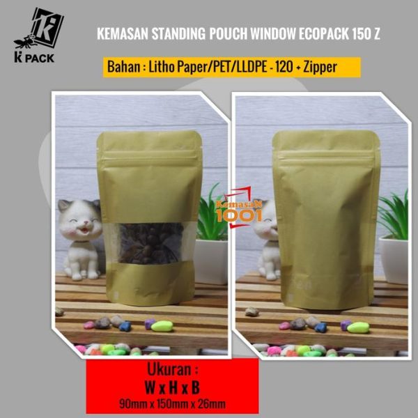 Standing Pouch Window Ecopack 150Z