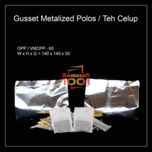 Gusset Metalized Polos untuk Bag Teh Celup