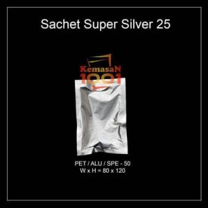 Kemasan Sachet Alufoil Silver 25