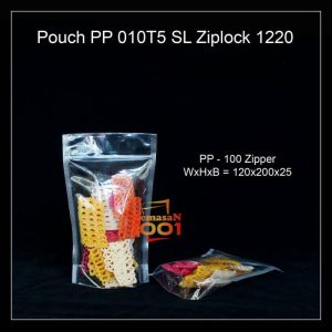 Kemasan Pouch PP Bening Ziplock 12x20