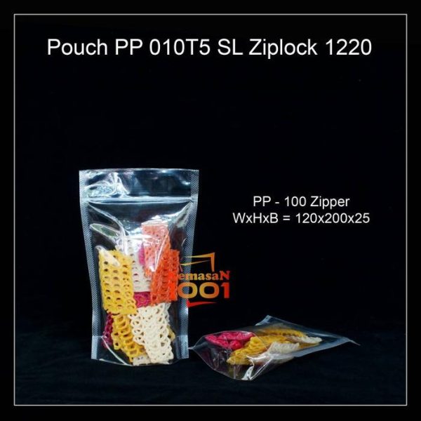 Kemasan Pouch PP Bening Ziplock 12x20