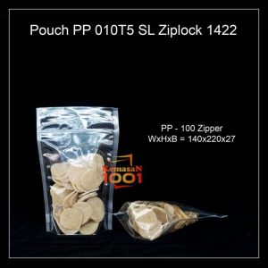 Kemasan Pouch PP Bening Ziplock 14x22