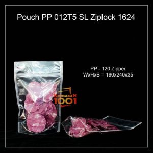 Kemasan Pouch PP Bening Ziplock 16x24