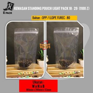 Standing Pouch LightPack 1829 + Zipper