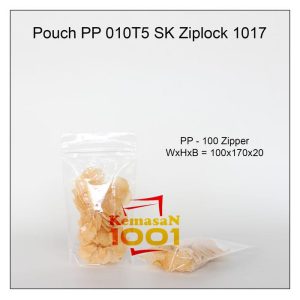 Seal Kecil Pouch PP Bening Ziplock 10x17,6