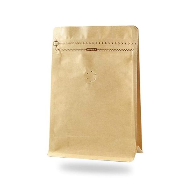 Kemasan Kopi 250 gr - Flatbottom Import dengan Valve - Hitam Doff - Gambar 2