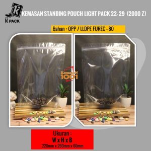 Standing Pouch LightPack 2229 + Zipper