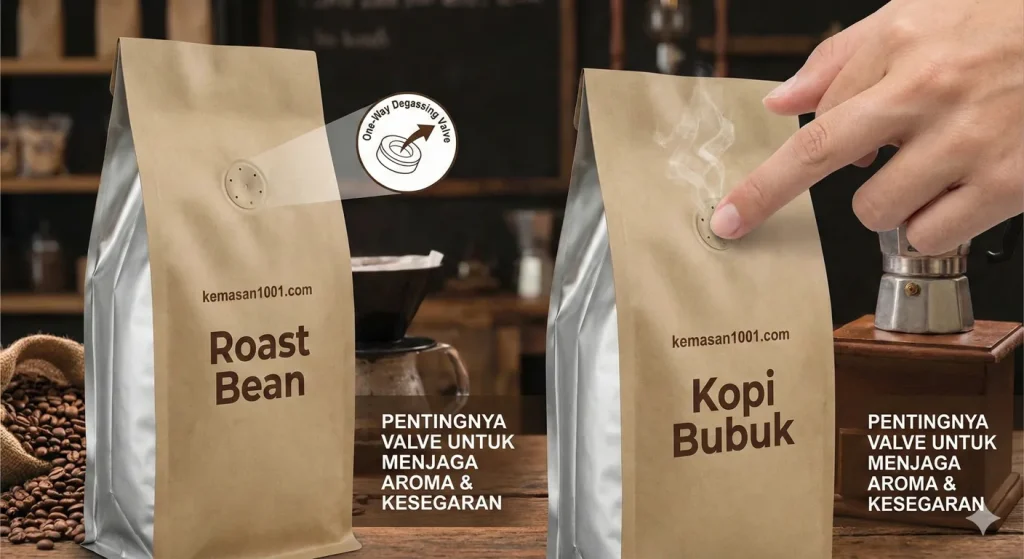Pentingnya Valve pada Packaging Kopi Bubuk & Roast Bean